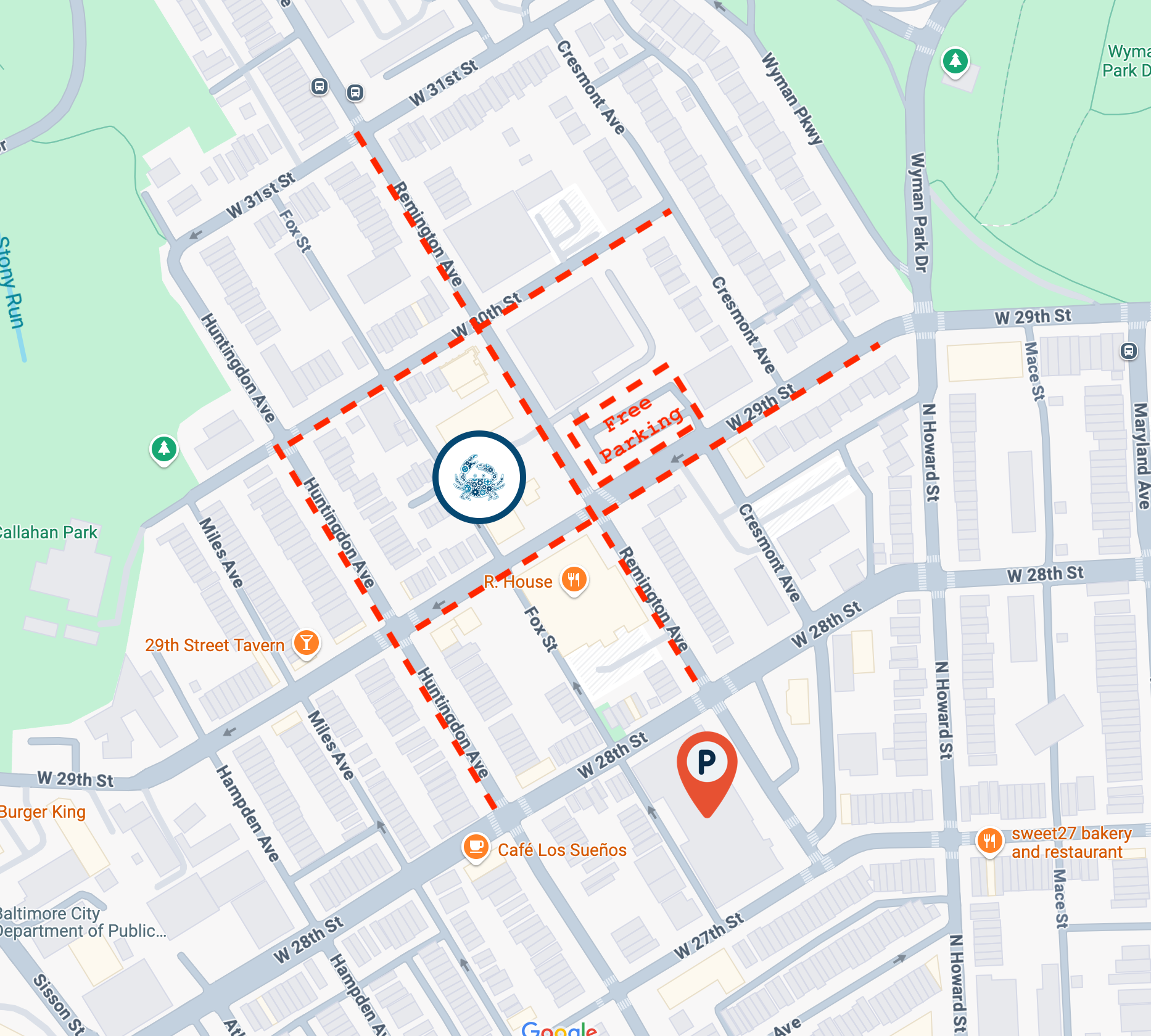Pava Center Parking